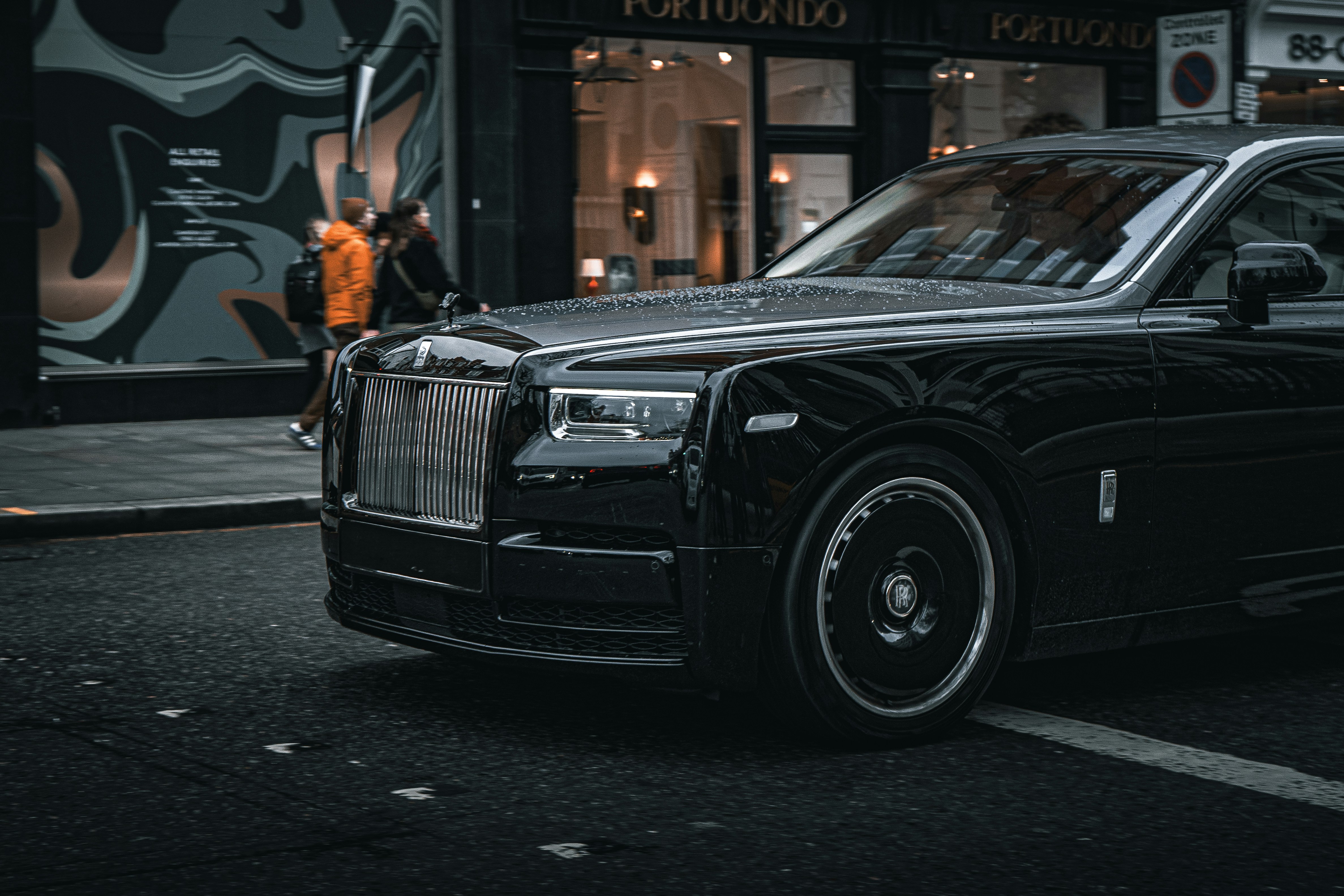 Luxury car in London